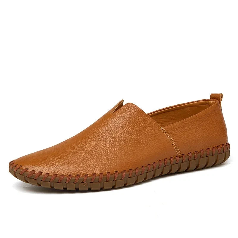 Mocassins Homme Cuir Blanc Business