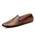 Mocassins Homme Cuir Slip-On Casual