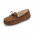 Mocassins Femme Vachette Laine Chaud