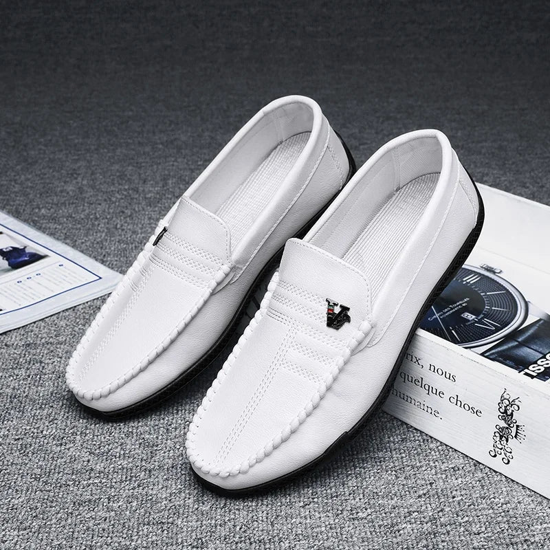 Mocassins Homme Cuir Italien Souple