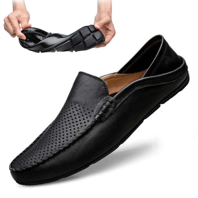 Mocassins Homme Cuir Italien Respirant
