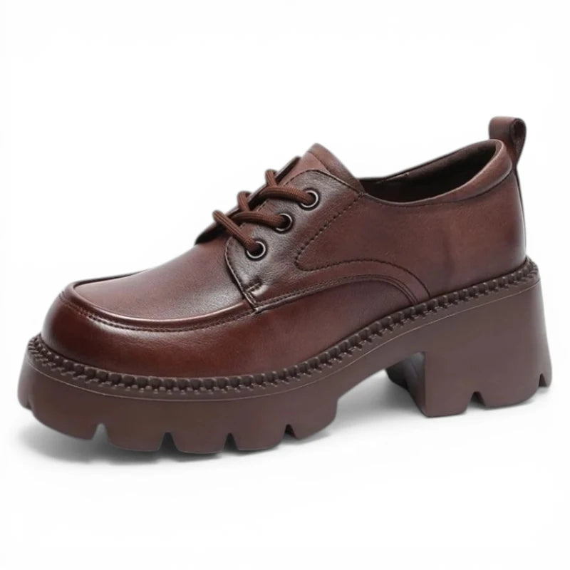 Mocassins Femme Talon Épais