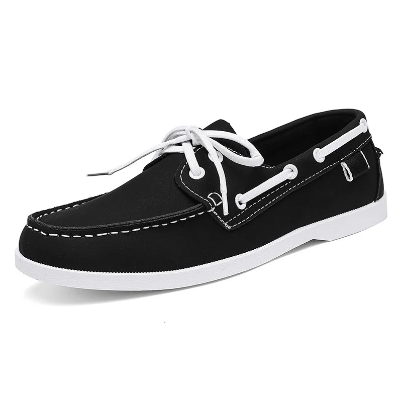Mocassins Homme Bateau Cuir PU
