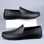 Mocassins Homme Cuir Aéré Été