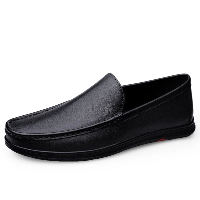 Mocassins Homme Cuir Italien Noir