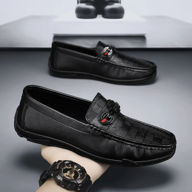 Mocassins Homme Italien Cuir