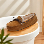 Mocassins Femme Vachette Laine Chaud