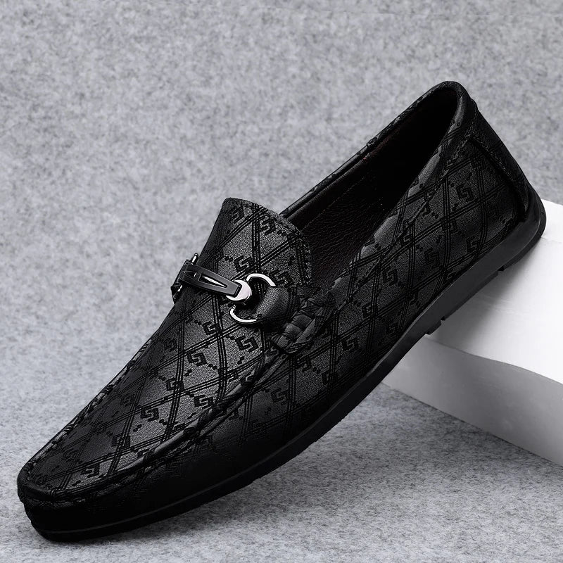 Mocassins Homme Cuir Noir 2026