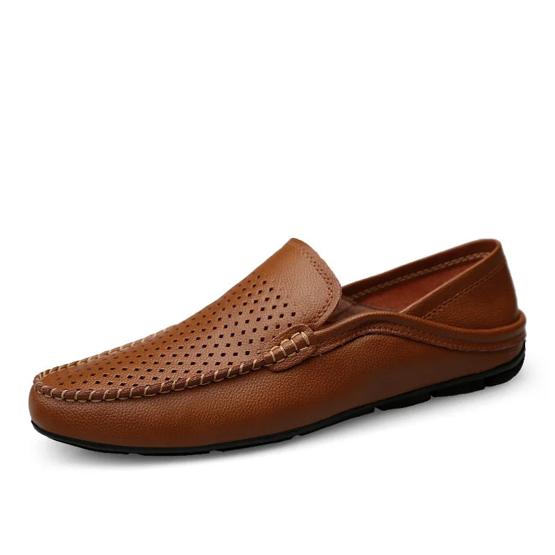 Mocassins Homme Cuir Slip-On