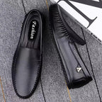 Mocassins Homme Cuir Business Noir