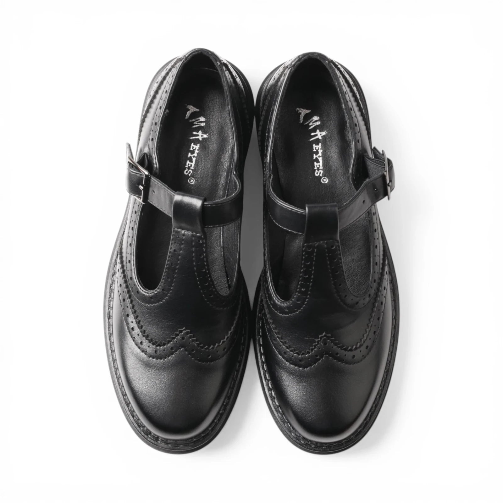 Derbies Femme Cuir Brogue Rétro Confortable