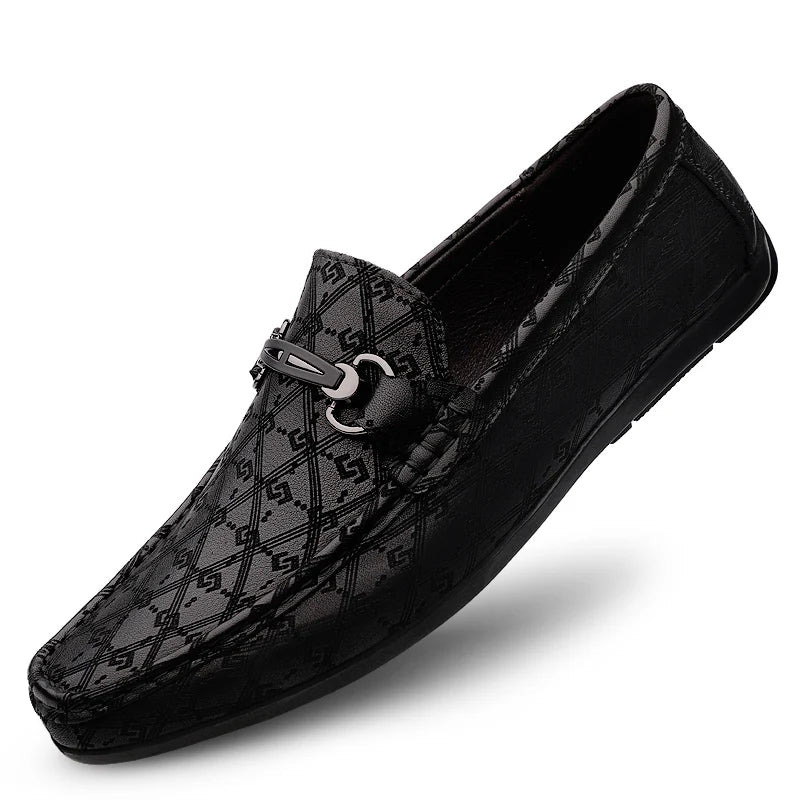 Mocassins Homme Cuir Noir 2026