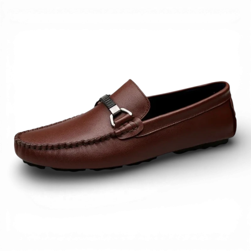 Mocassins Cuir Bureau Slip-On