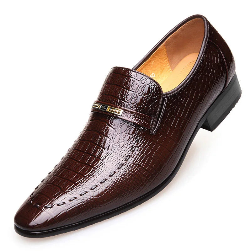 Mocassins Homme Cuir Croco