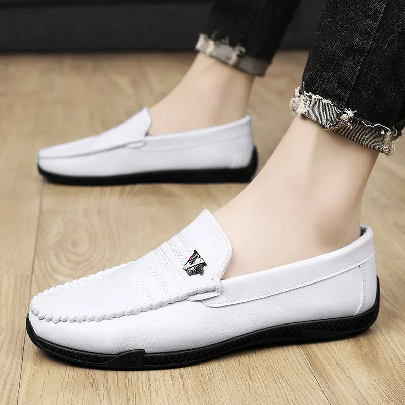 Mocassins Homme Cuir Italien Souple
