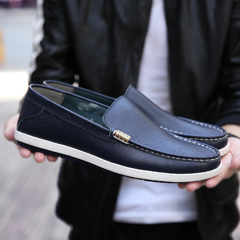 Mocassins Cuir Style Anglais