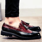 Mocassins Homme Cuir Croco