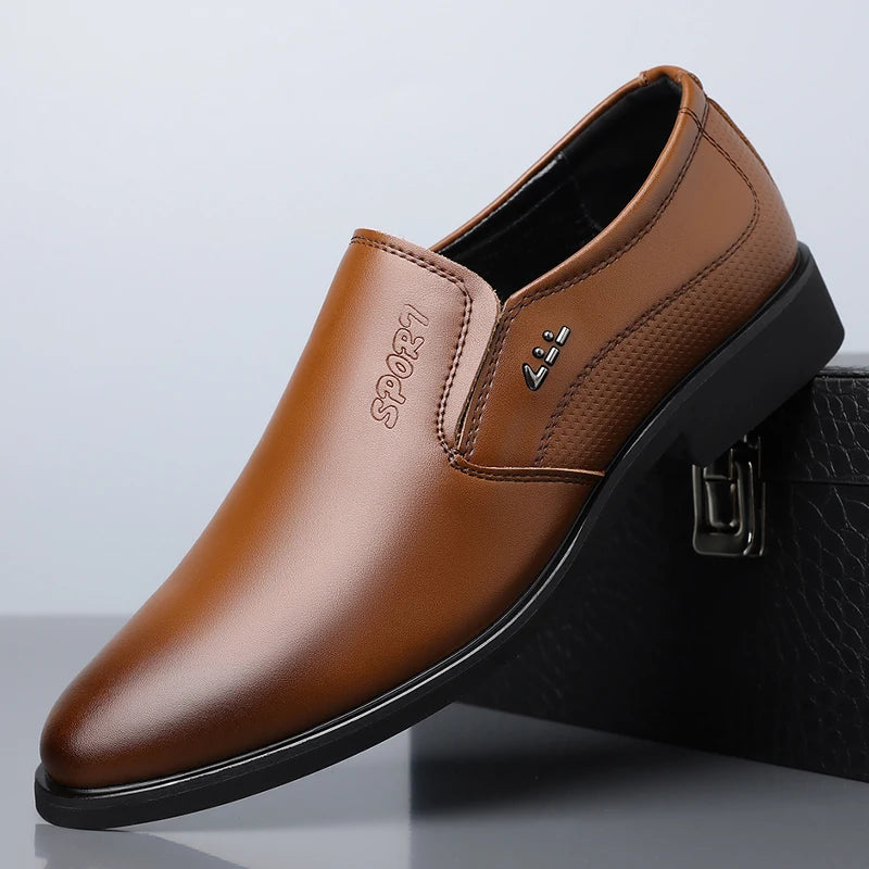 Mocassins Homme Cuir Slip-On