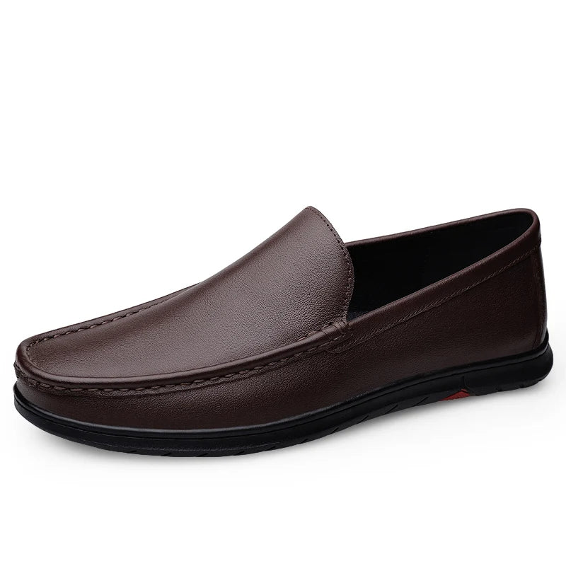 Mocassins Homme Cuir Italien Noir