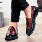 Mocassins Homme Cuir Croco
