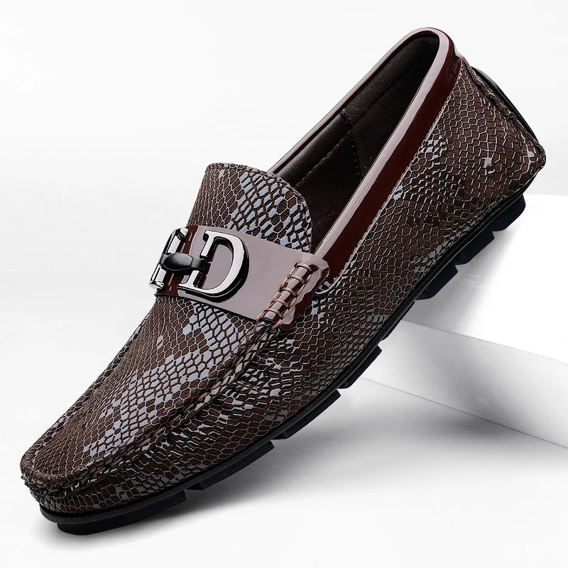 Mocassins Homme Cuir Respirant Driving