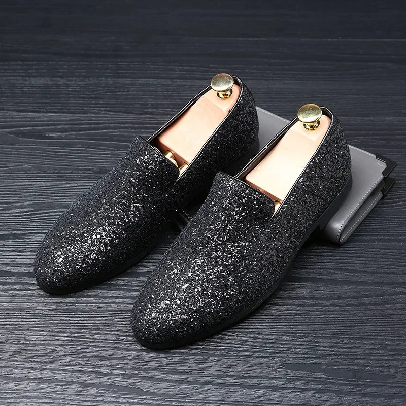 Mocassins Velours Boucle Métal