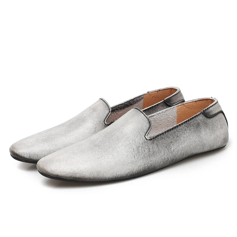 Mocassins Homme Cuir Slip-On Casual