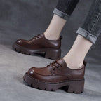Mocassins Femme Talon Épais