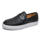 Mocassins Homme Cuir Tressé