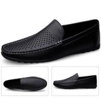 Mocassins Homme Cuir Aéré Été