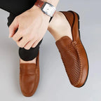 Mocassins Homme Cuir Slip-On