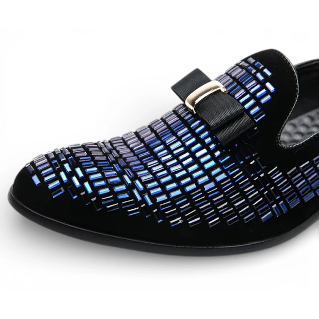 Mocassins Homme Strass Soirée Élégante