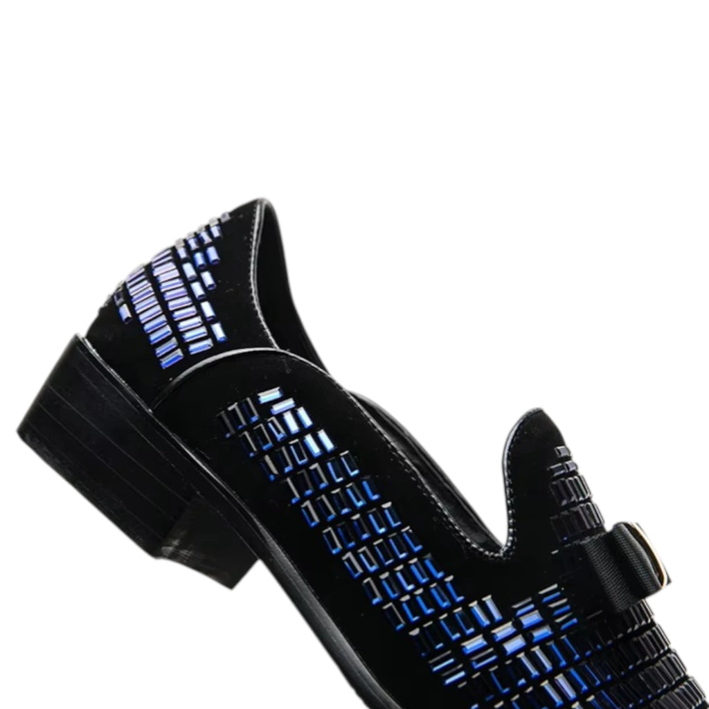 Mocassins Homme Strass Soirée Élégante