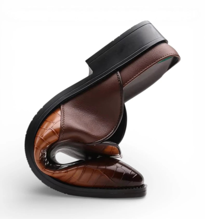 Mules Homme Été Cuir