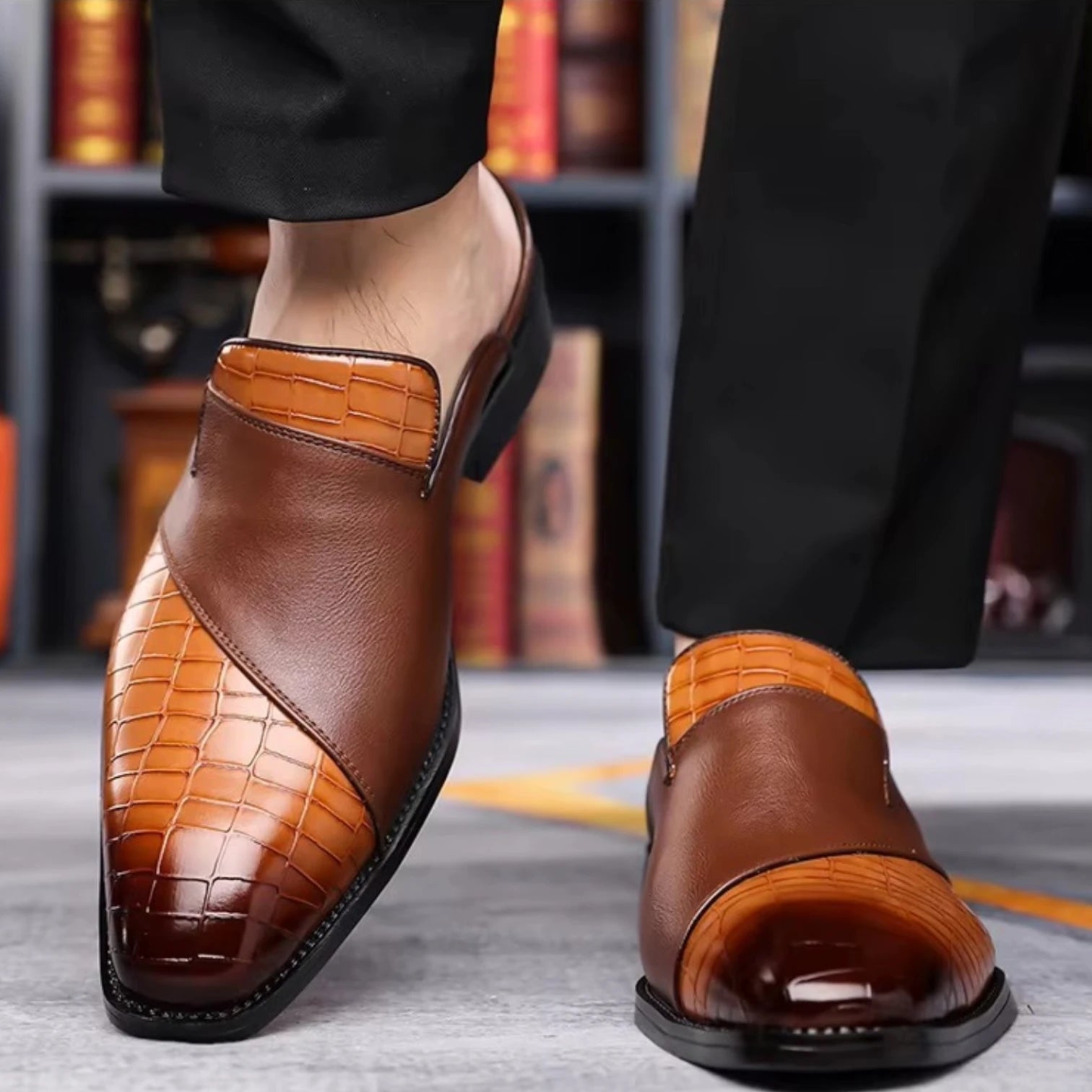 Mules Homme Été Cuir