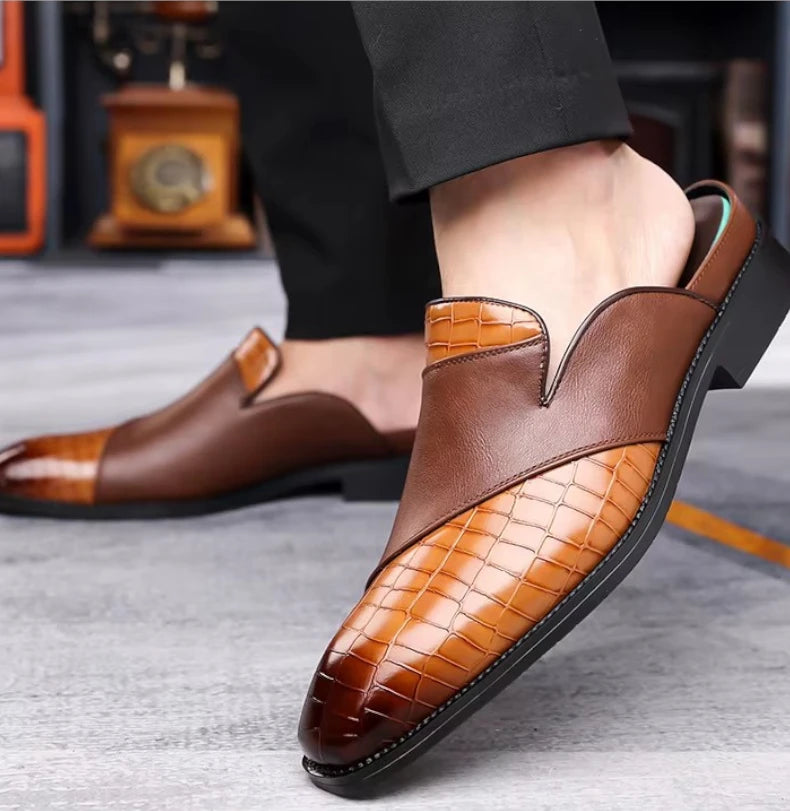 Mules Homme Été Cuir