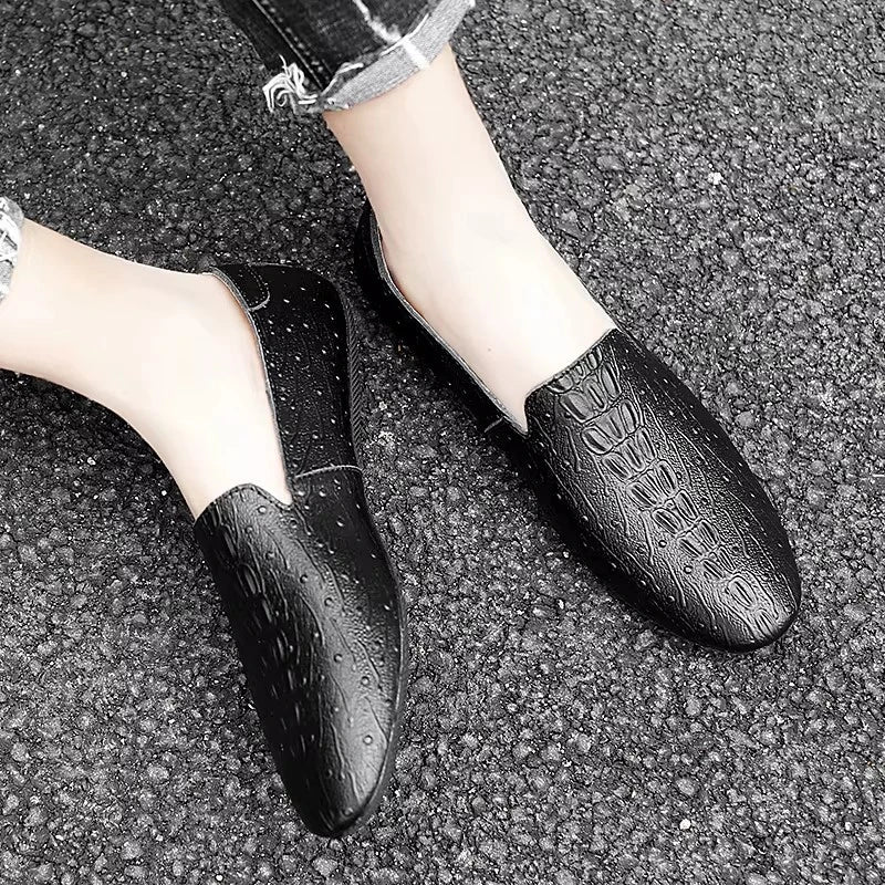 Mocassins Cuir Fait Main Italien
