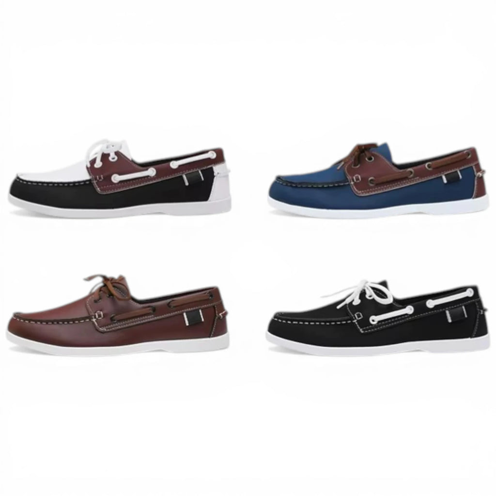 Mocassins Homme Bateau Cuir PU