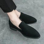 Mocassins Homme Daim Italien Élégant