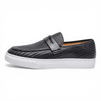 Mocassins Homme Cuir Tressé