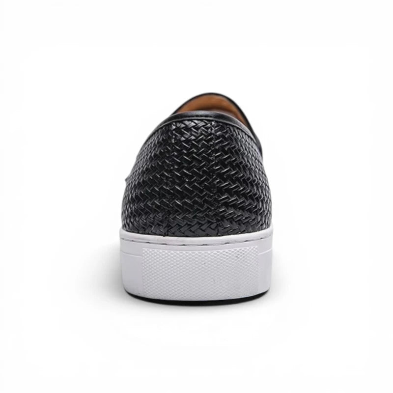 Mocassins Homme Cuir Tressé