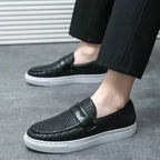 Mocassins Homme Cuir Tressé