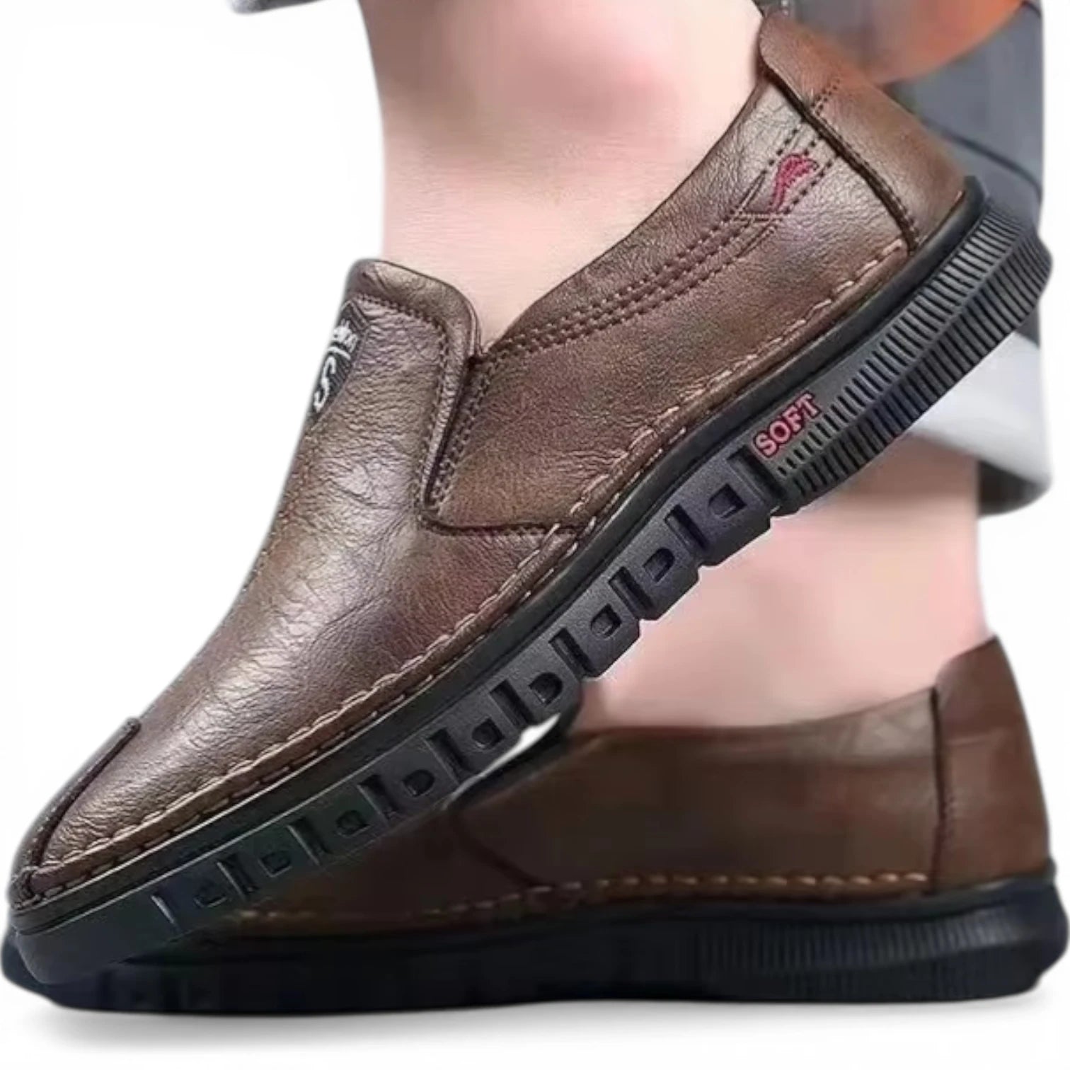 Mocassins Homme Cuir Bureau Respirant
