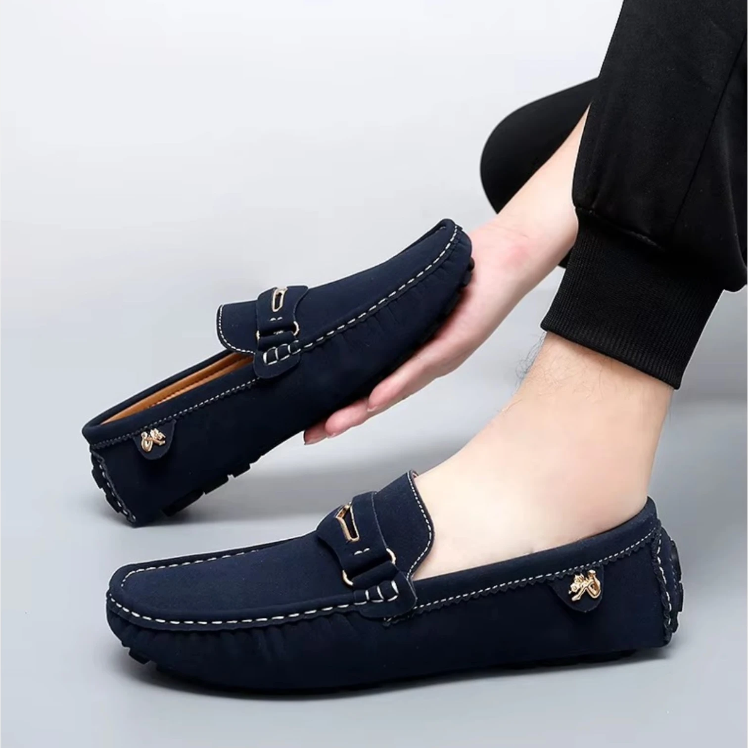 Mocassins Coloré Cuir Automne