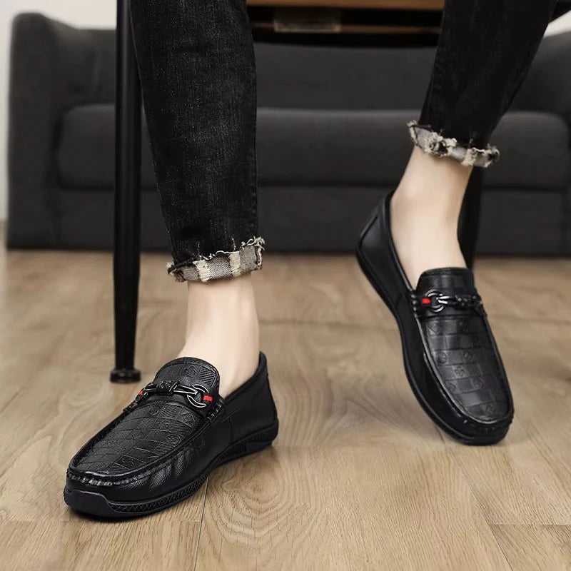 Mocassins Homme Italien Cuir