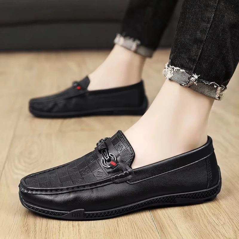 Mocassins Homme Italien Cuir