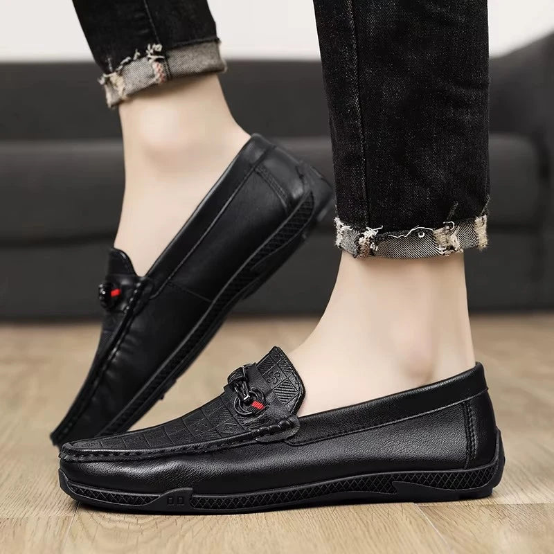 Mocassins Homme Italien Cuir