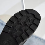 Mocassins Rétro Boucle Or Rond