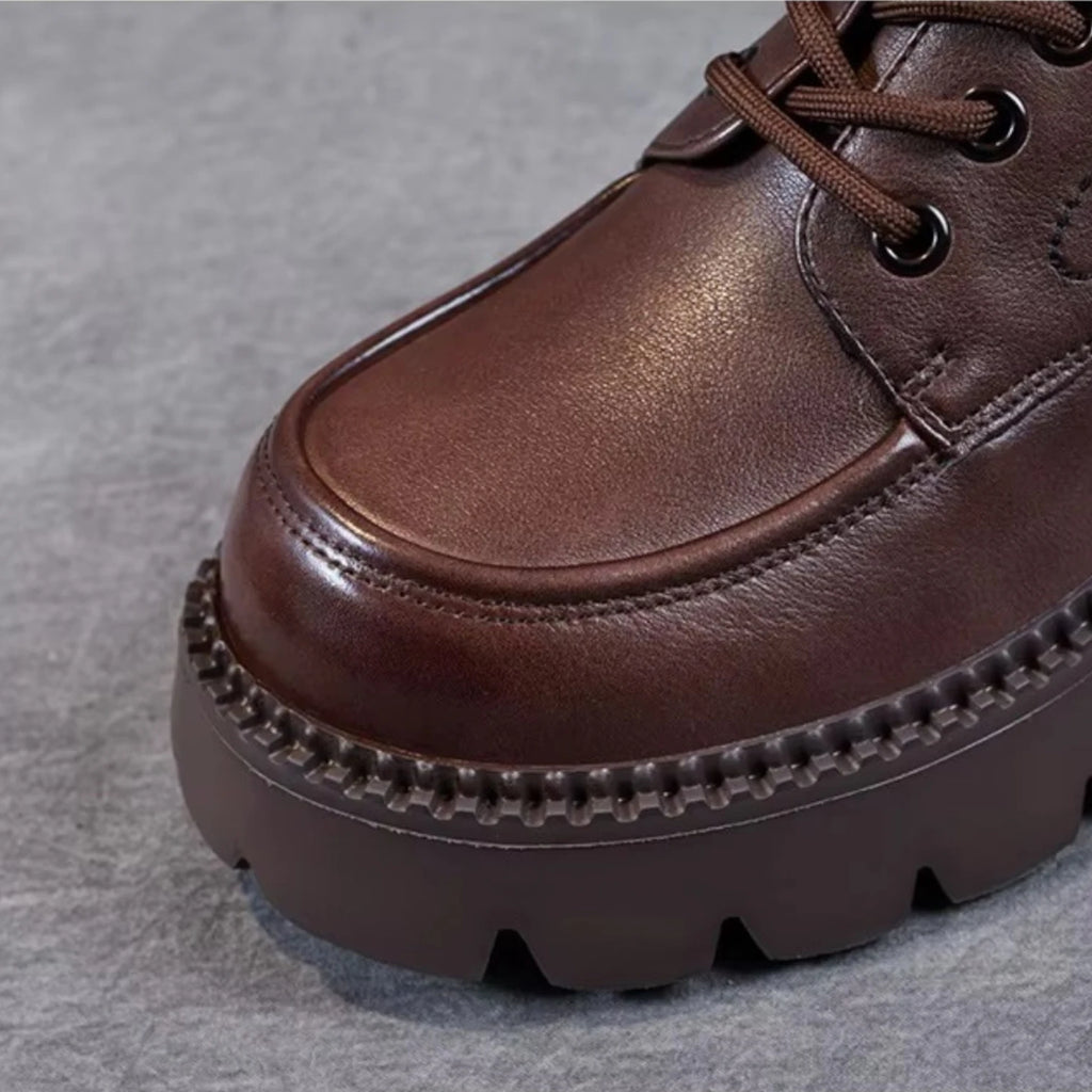 Mocassins Femme Talon Épais
