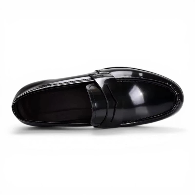 Mocassins Homme Cuir Verni Italien